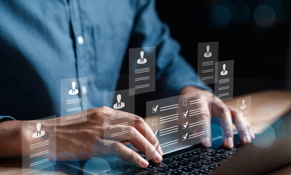 HR or Hiring Human Resources. Selective new career recruitment sites. recruiting with online technology. unemployment finding job search for resume register job interview, find your career